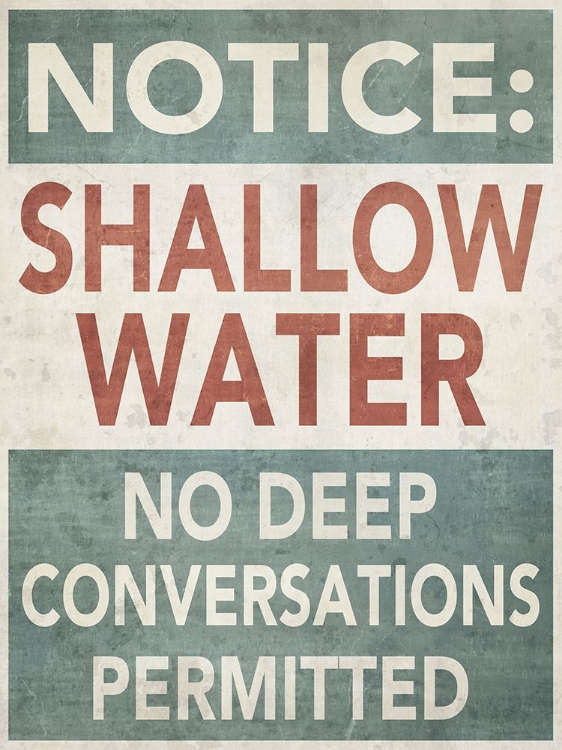 Picture of SHALLOW WATER NOTICE