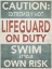 Picture of HOT LIFEGUARD CAUTION