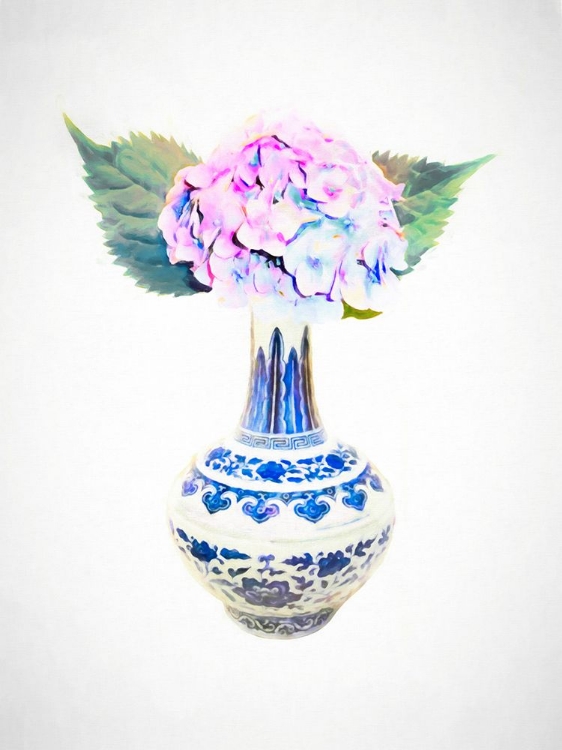 Picture of HYDRANGEA IN CHINOISERIE VASE STILL LIFE