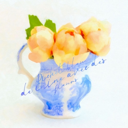 Picture of CHINA BLEU SERIES CUP PITCHER WITH BLOSSOMS
