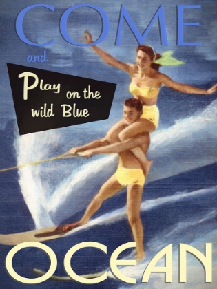Picture of PLAY IN THE WILD BLUE OCEAN POSTER