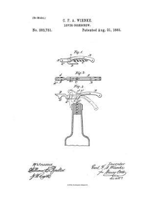 Picture of CORKSCREW PATENT 8