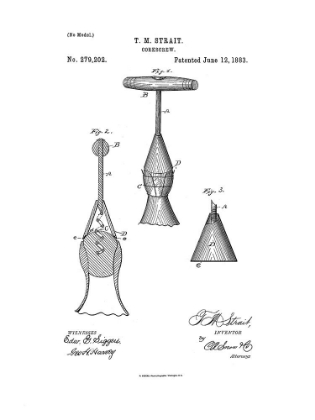 Picture of CORKSCREW PATENT 9