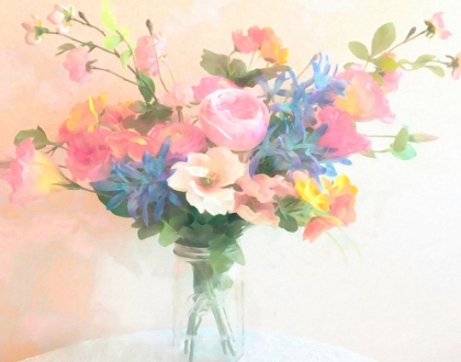 Picture of BALL JAR FLORAL BOUQUET
