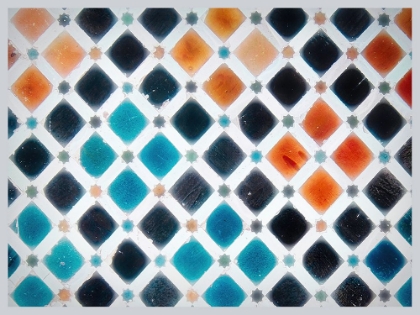 Picture of ALHAMBRA TILES CORAL AND TEAL