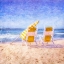 Picture of SUNSHINE YELLOW BEACH CHAIRS