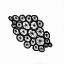 Picture of BLACK AND WHITE GRAPHIC WHEELS