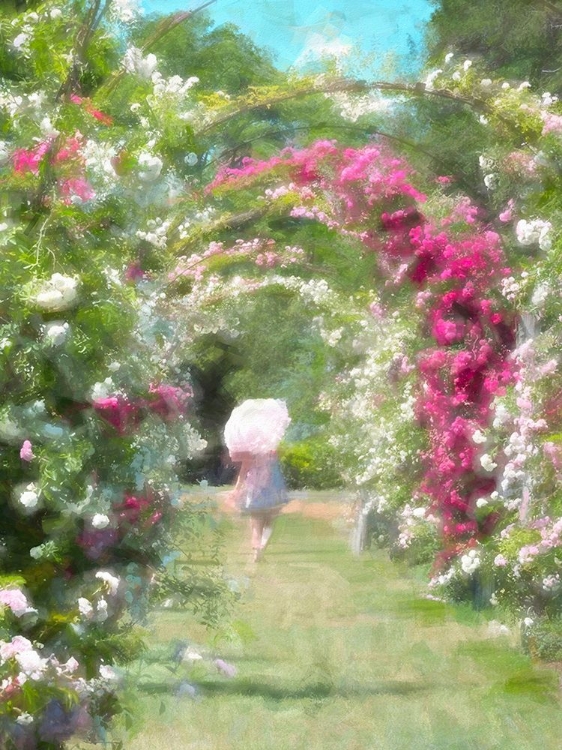 Picture of GIRL IN ROSE GARDEN