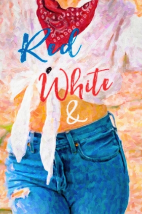 Picture of RED WHITE AND BLUE JEANS