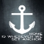 Picture of WOOD WORDS HOME IS WHEREVER WE SET ANCHOR
