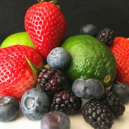 Picture of STILL LIFE LIME AND BERRIES