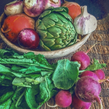 Picture of STILL LIFE VEGETABLE BOWL