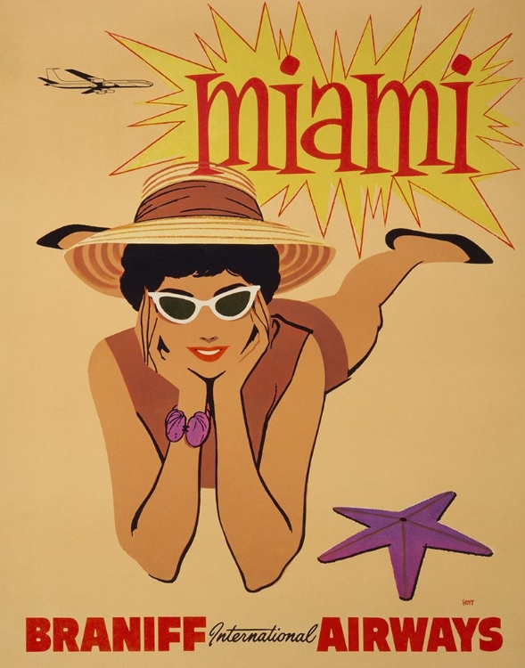 Picture of MIAMI VINTAGE TRAVEL POSTER