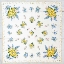 Picture of HANDKERCHIEF YELLOW FLORAL ON WOOD