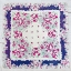 Picture of HANDKERCHIEF VIOLET FLORAL ON WOOD