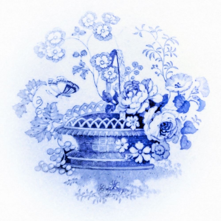 Picture of VINTAGE BLUE BASKET