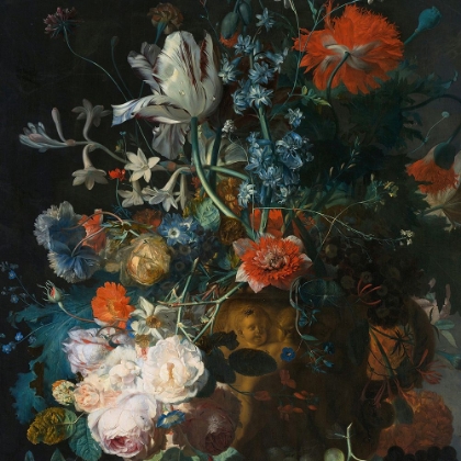 Picture of FLOWERS AND FRUITS NEW TAKE VAN HUYSUM
