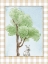 Picture of BUNNY WATERCOLOR ON BEIGE GINGHAM