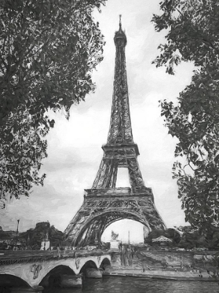 Picture of EIFFEL TOWER ACROSS THE SEINE