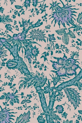 Picture of SYNERGY FLORAL IN LAVENDER AND TEAL