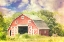 Picture of RED BARN IN SPRING