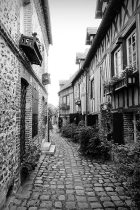Picture of HON FLEUR STREET IN BLACK AND WHITE