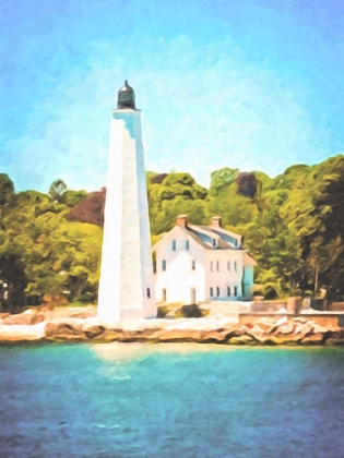 Picture of NEW LONDON HARBOR LIGHT PAINTED