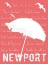 Picture of WHITE UMBRELLA ON CORAL NEWPORT