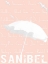 Picture of WHITE UMBRELLA ON SEASHELL PINK SANIBEL
