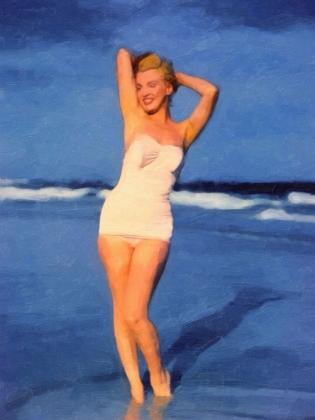 Picture of MM ON BEACH PAINTED