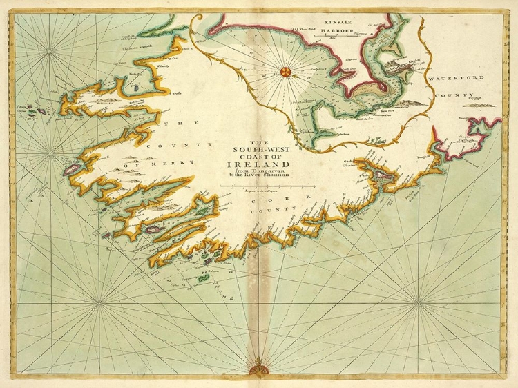 Picture of C1700 SOUTHWEST IRELAND MAP