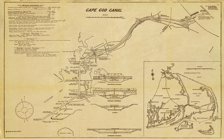 Picture of 1922 CAPE COD CANAL PLANS