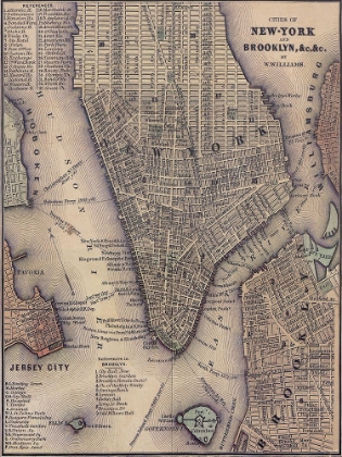 Picture of 1847 LOWER MANHATTAN MAP