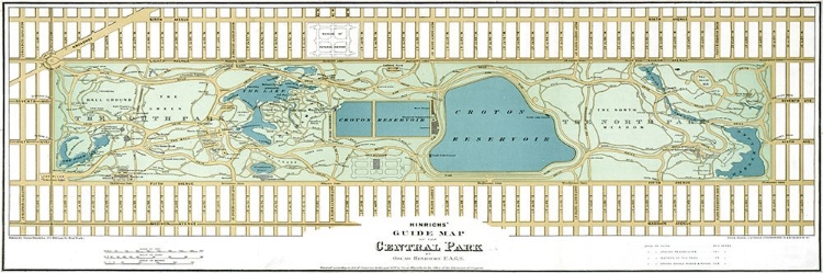 Picture of 1875 CENTRAL PARK RESTORED MAP ????
