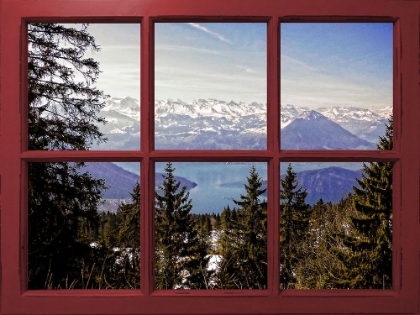 Picture of LAKE LUZERN MOUNTAIN WINDOW VIEW