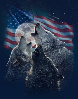 Picture of WOLF TRINITY PATRIOTIC