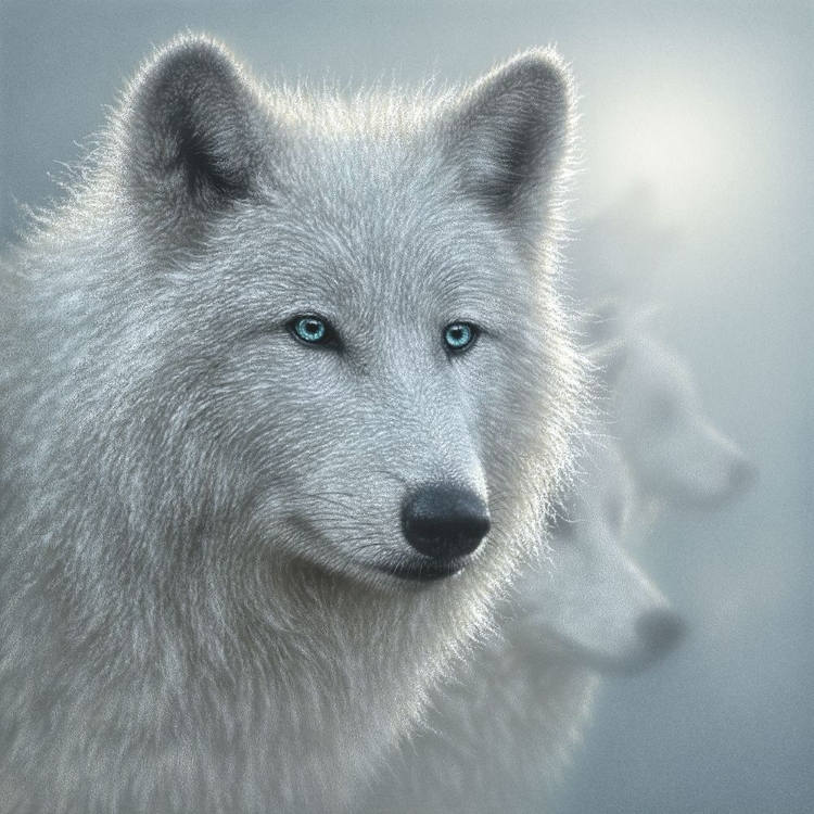 Picture of ARCTIC WOLVES - WHITEOUT