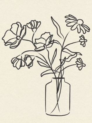 Picture of FLOWERS IN VASE I