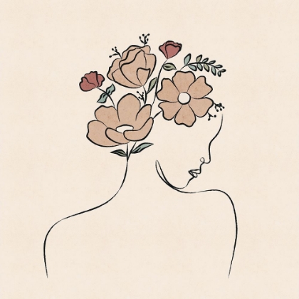 Picture of FLOWERS IN HER HAIR