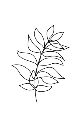 Picture of LEAF LINE ART III