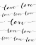 Picture of LOVE ON WHITE