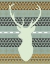 Picture of GREEN TRIBAL DEER HEAD