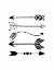 Picture of BLACK ARROWS ON WHITE