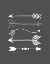 Picture of WHITE ARROWS ON GRAY