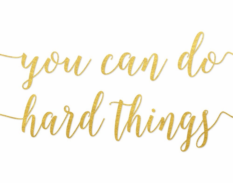 Picture of YOU CAN DO HARD THINGS GOLD