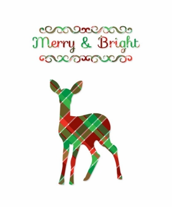 Picture of PLAID DEER MERRY AND BRIGHT