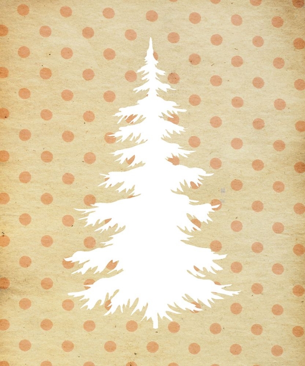 Picture of WHITE CHRISTMAS TREE