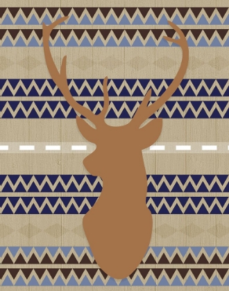 Picture of ORANGE BLUE TRIBAL DEER