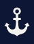 Picture of WHITE ANCHOR ON BLUE