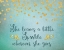 Picture of SHE LEAVES A LITTLE SPARKLE - TEAL